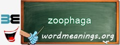 WordMeaning blackboard for zoophaga